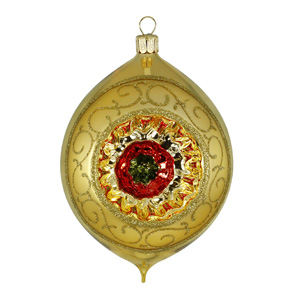 Reflector Egg Baroque gold 8cm