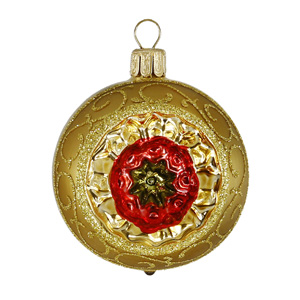 Reflector Ball Baroque gold 6cm