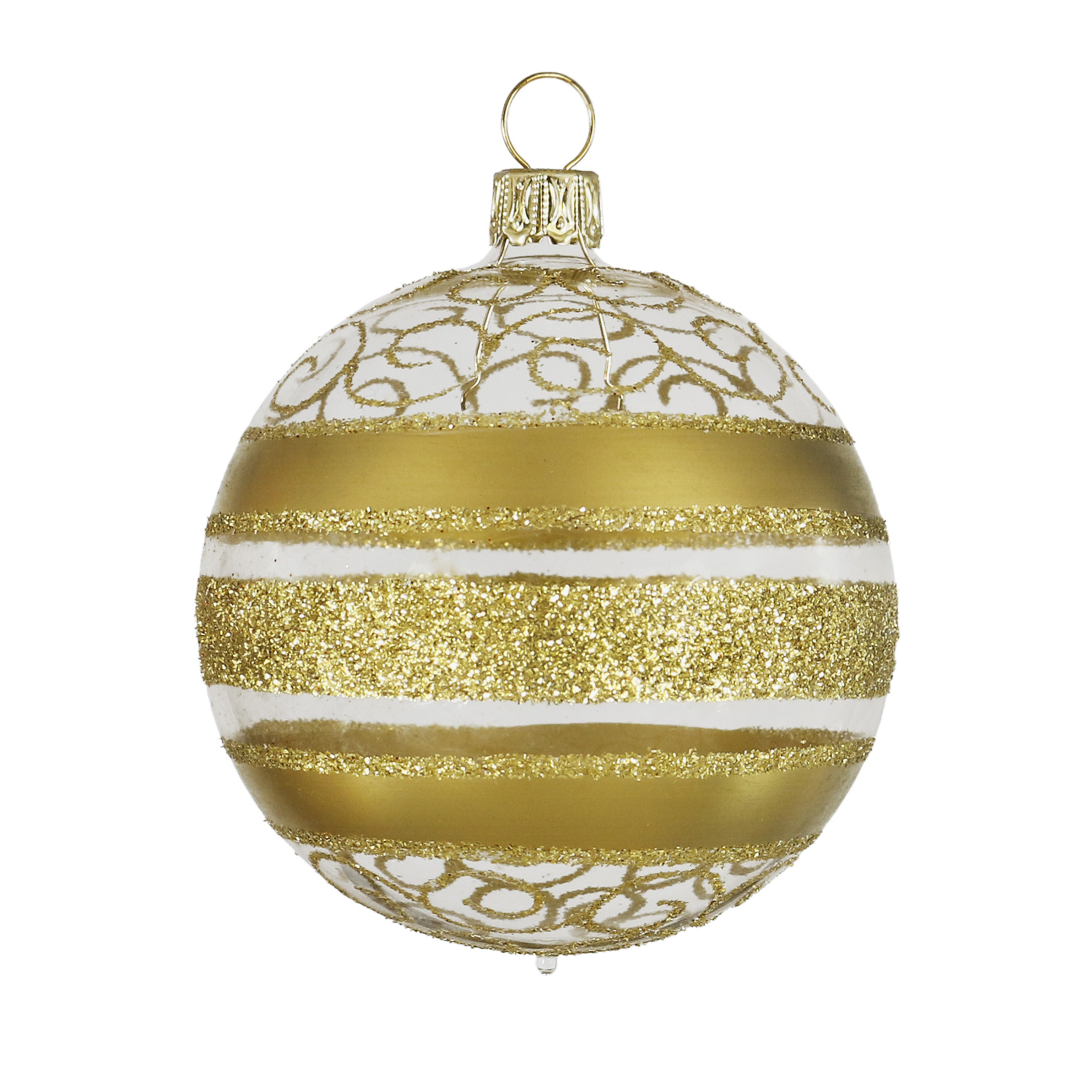 Christbaumschmuck Weihnachtskugeln Kugel Goldzauber 6cm