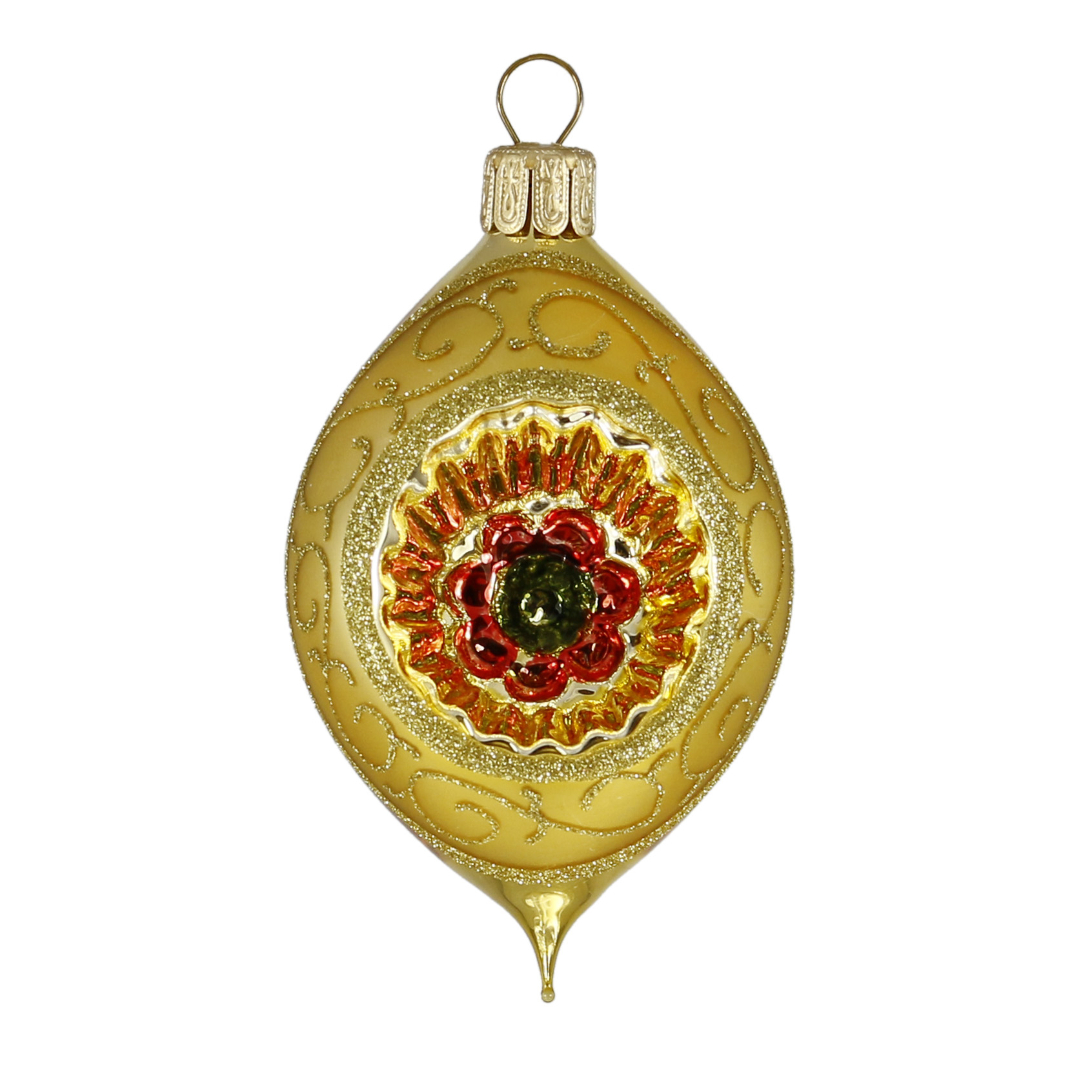 Reflexei Barock gold 5cm,christbaumschmuck,weihnachtskugeln